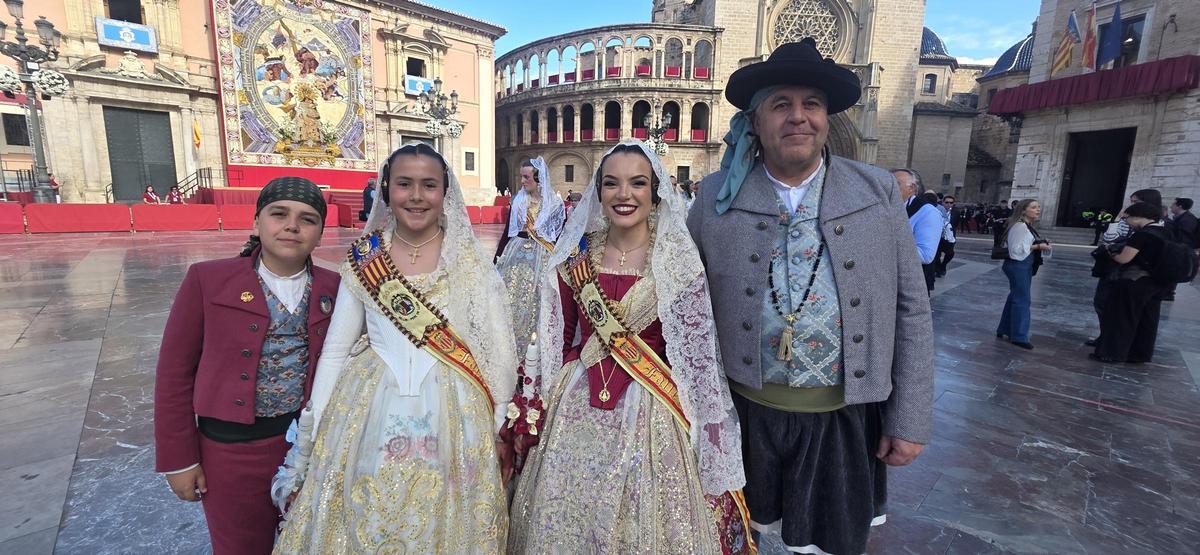 Andrea Meca, en la Procesión de la Virgen