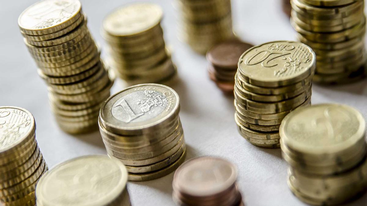 Monedas de euro de distinto valor, en una imagen de archivo.