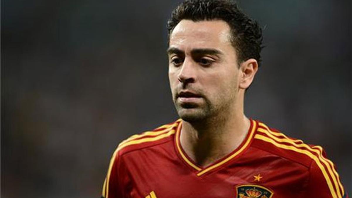 Xavi, con la Selección