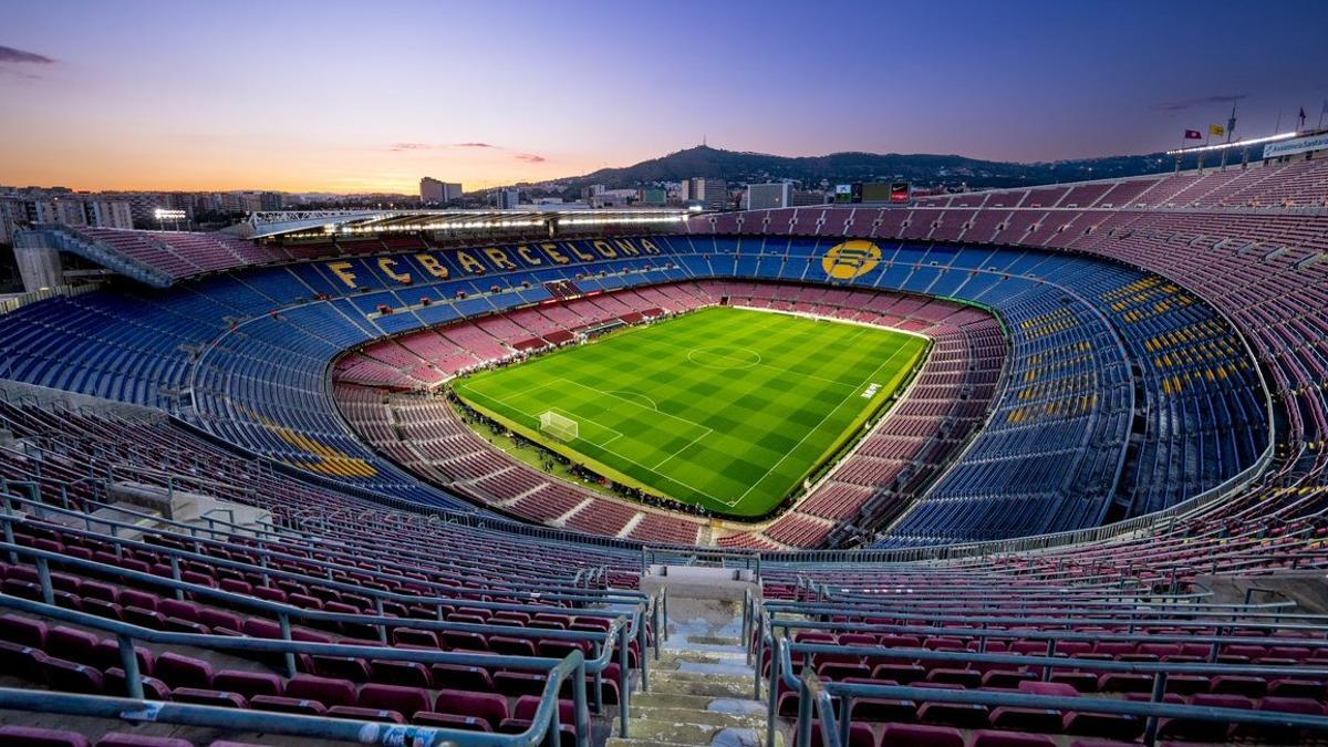 Una imagen del Camp Nou antes del clásico de Liga entre Barça y Madrid.