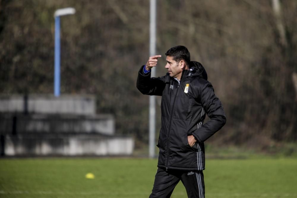 Entrenamiento del Real Oviedo en El Requexón