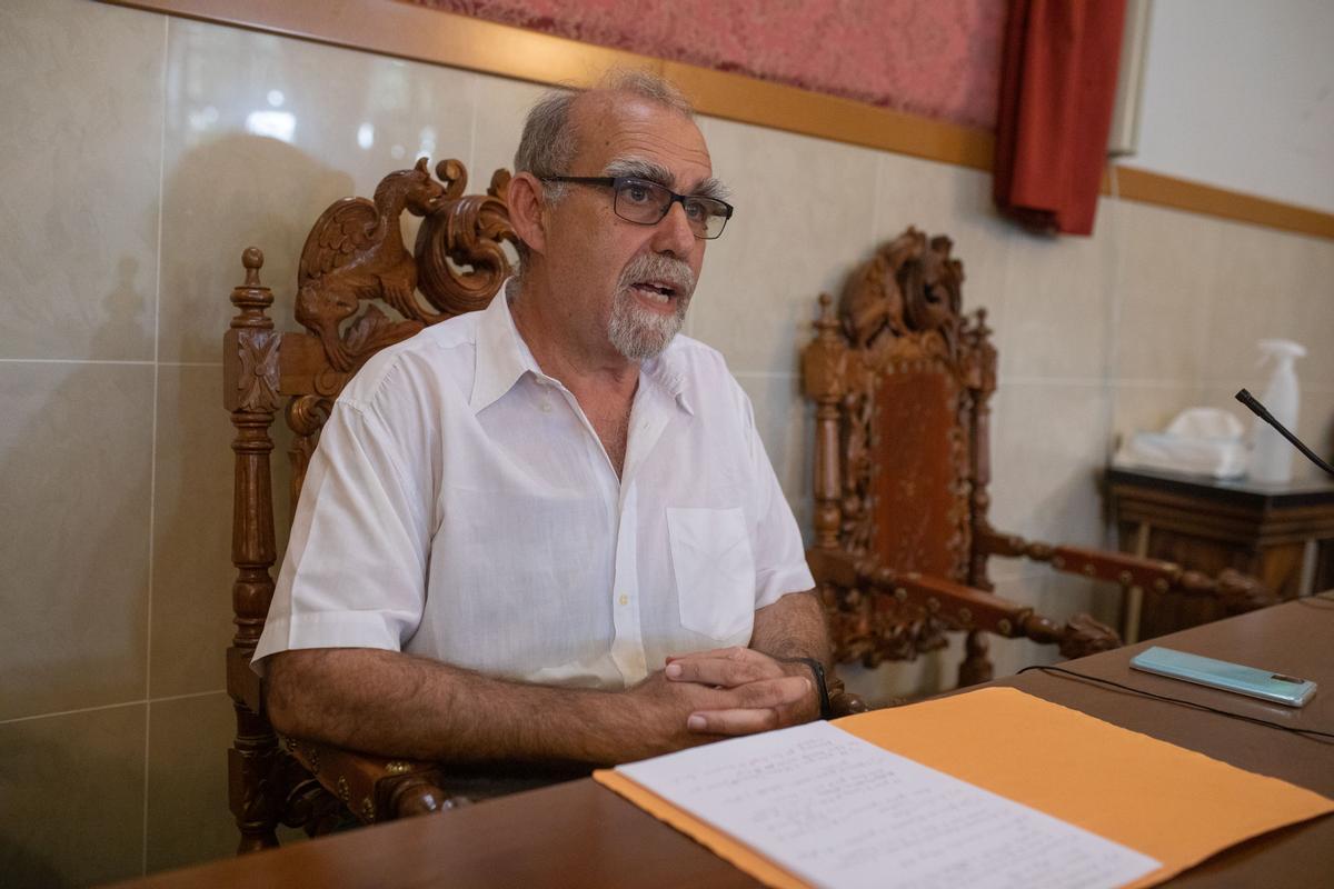 El experto durante su charla