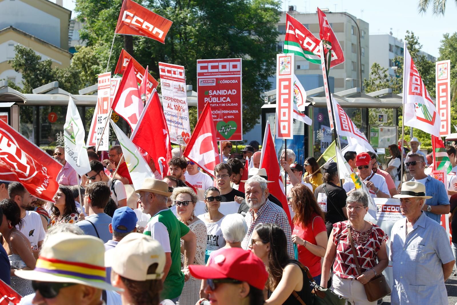 Manifestación por el Primero de Mayo en Córdoba