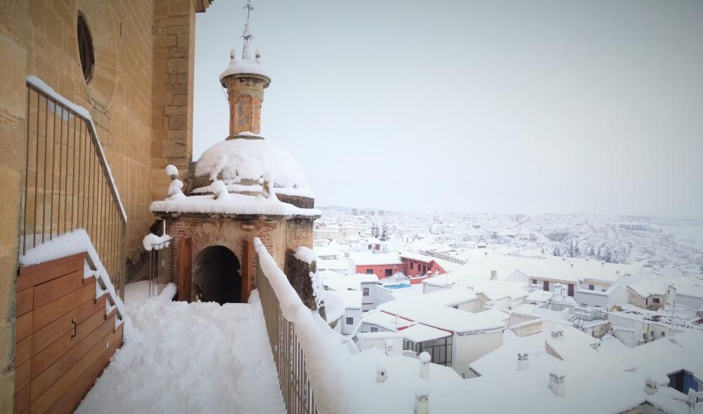 Primeras nieves de 2017 en la provincia de Málaga