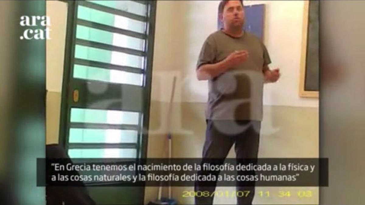 Oriol Junqueras, en la prisión de Estremera