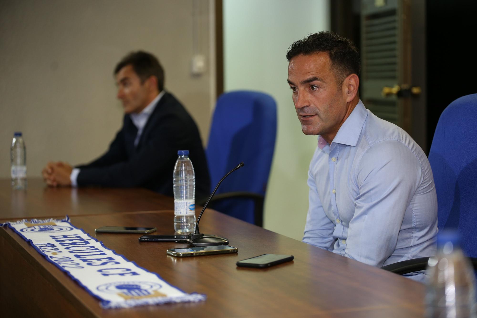 Presentación de Paco Peña como director deportivo del Hércules