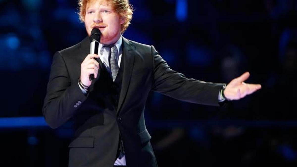 Ed Sheeran en un momento de la gala MTV EMA 2105.