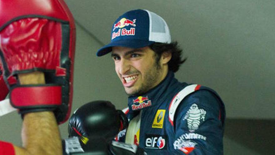 Carlos Sainz Jr (Toro Rosso) ha incluido sesiones de boxeo en su entrenamiento.