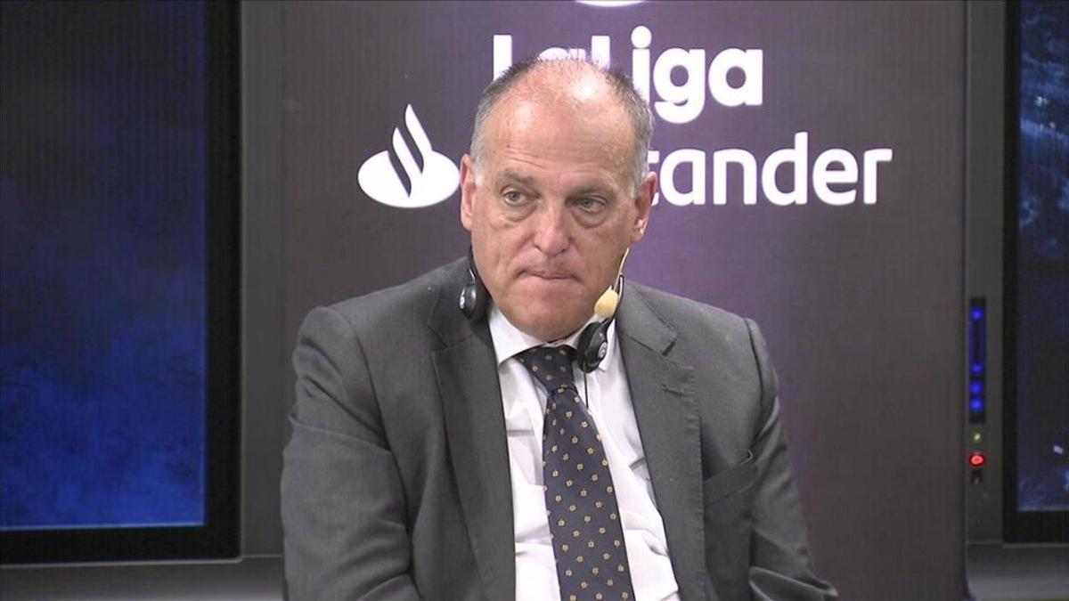 Javier Tebas, presidente de LaLIga, asegura que Messi no jugará en la Serie A