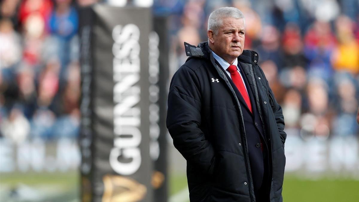 Warren Gatland, en el el Escocia-Gales de la semana pasada en Murrayfield.