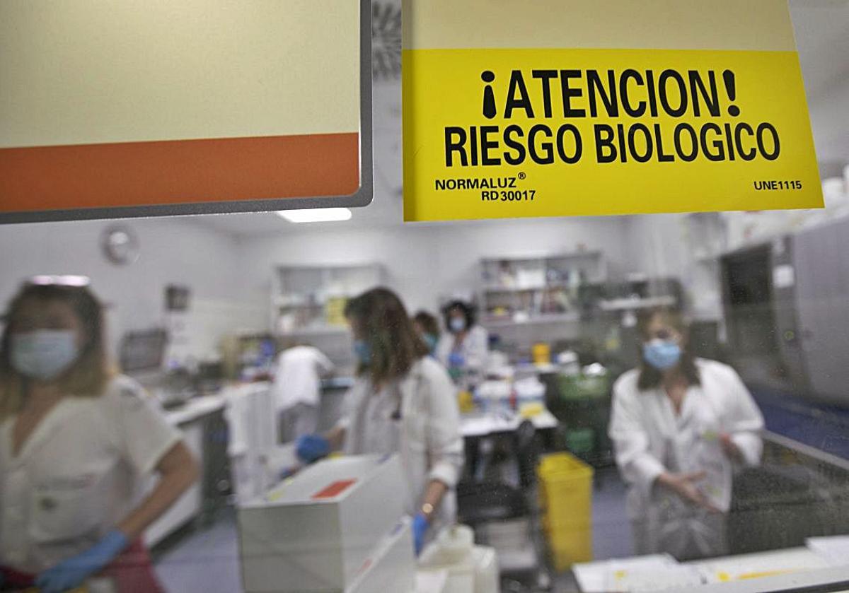 El laboratorio de análisis del HUCA.