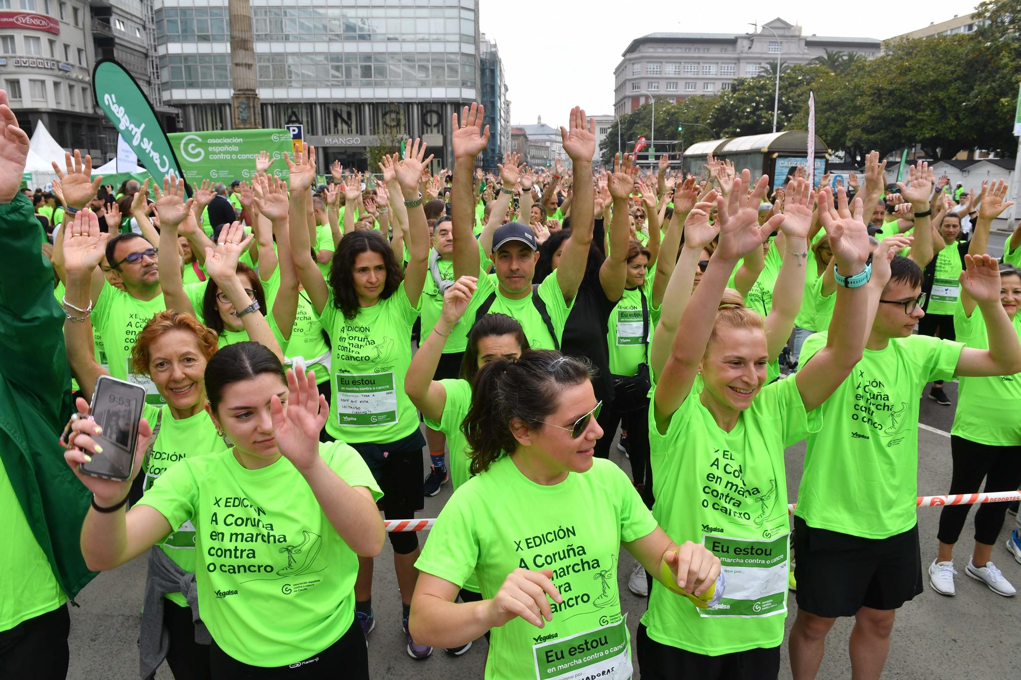 Más de 2.400 participantes en la Andaina Solidaria Contra o Cancro en A Coruña