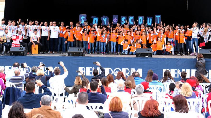 Más de 1.300 &quot;scouts&quot; participan en Benidorm en el Festival de la Cançó