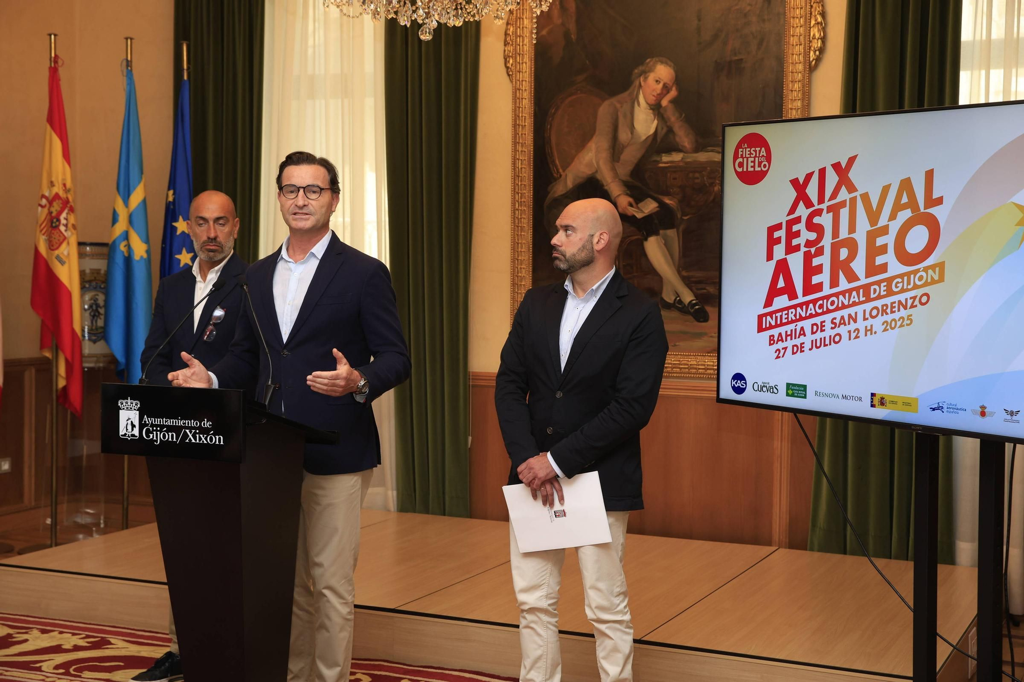 La presentación del Festival Aéreo de Gijón, en imágenes