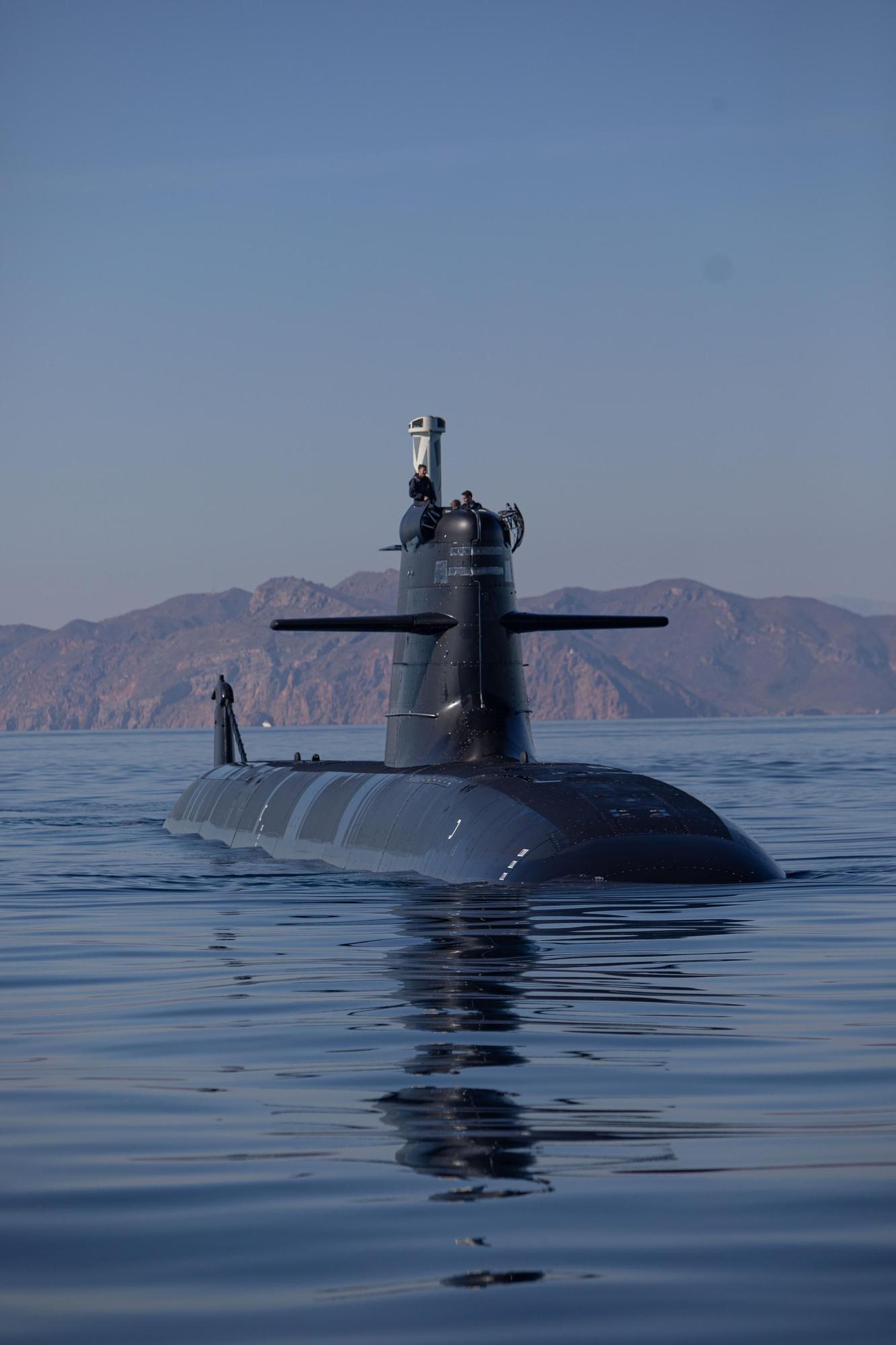 Últimas pruebas del submarino S-81 en Cartagena