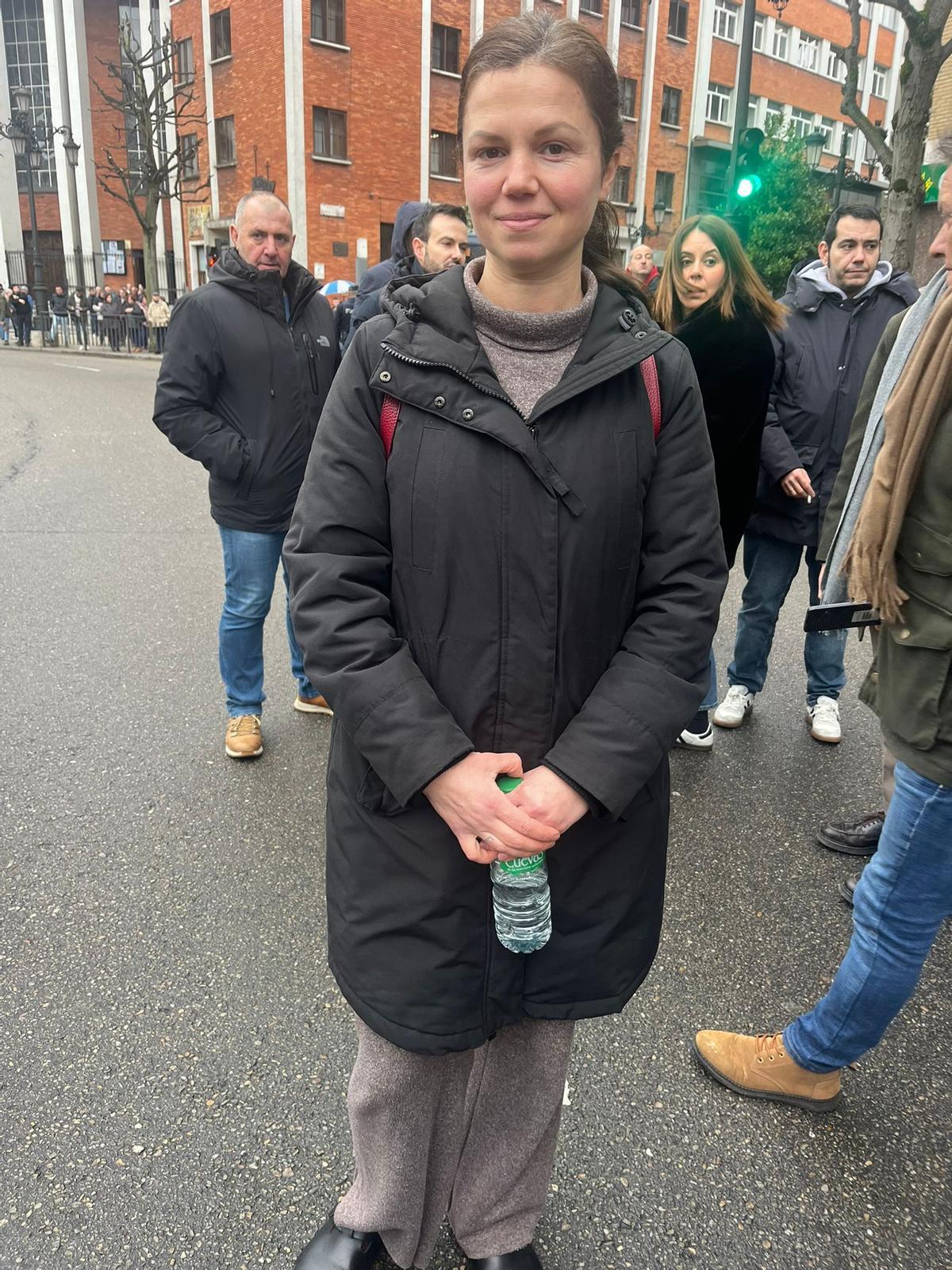 Yulia Codau, productora de faba asturiana.