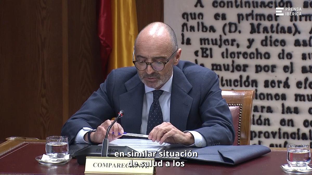 Julio Martínez denuncia en la comisión del Caso Koldo un trato de favor a la exnovia de Ábalos por obligarle a comparecer enfermo