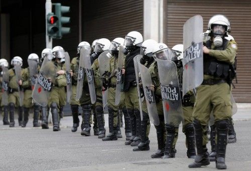 La imágenes de la huelga general de Grecia