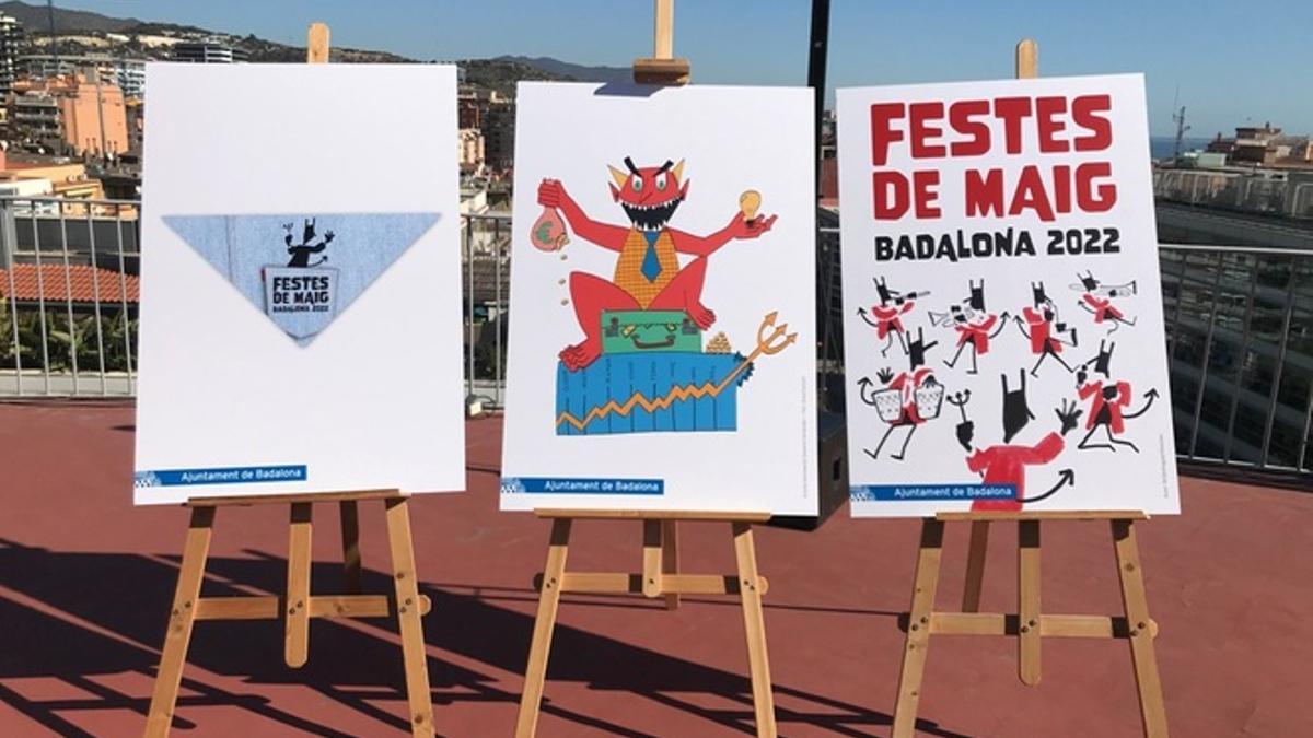 Presentación del cartel, demonio y pañuelo de las Fiestas de Mayo de Badalona 2022