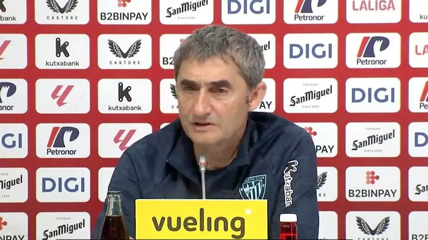 Ernesto Valverde: "Nico Williams está bien y con posibilidades de jugar"