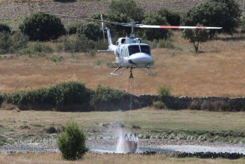 Un incendio arrasa parte de los Arribes en Villalcampo