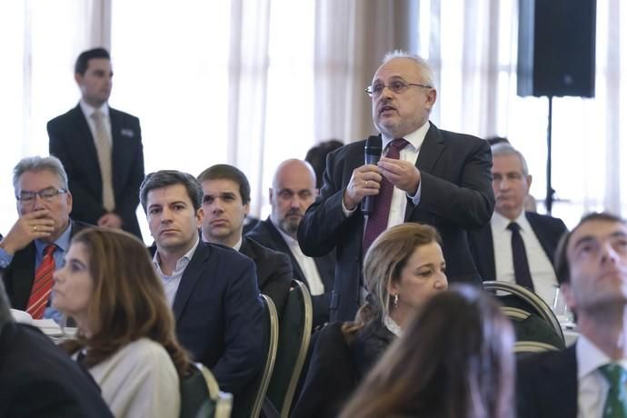 LAS PALMAS DE GRAN CANARIA. Foro Prensa Ibérica en Canarias, Vicepresidente del Gobierno de Canarias,  Román Rodríguez  | 14/01/2020 | Fotógrafo: José Pérez Curbelo