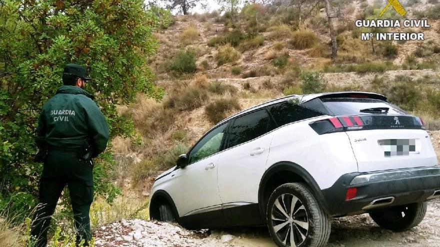 Imagen del vehículo rescatado la pasado madrugada en Crevillent