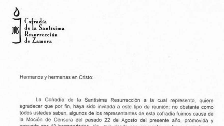 Carta de La Resurrección.