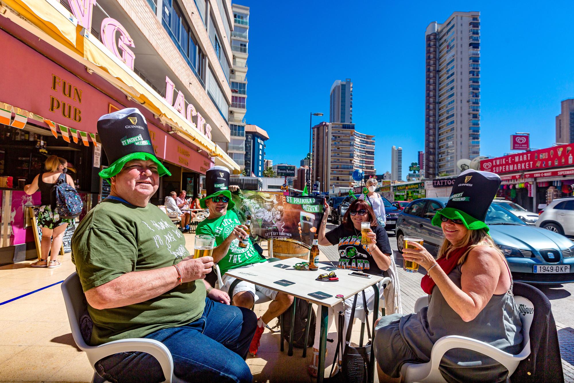 Celebración de St Patrick's Day en Benidorm