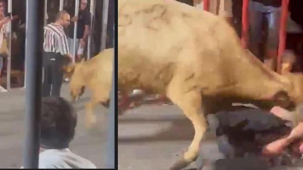 Hizo el don Tancredo ante el toro jabonero y terminó embestido y zarandeado
