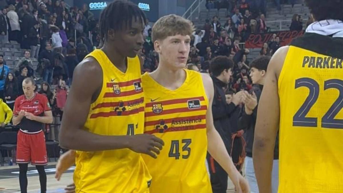Sarr y Jakucionis, tras jugar ante el Coviran Granada