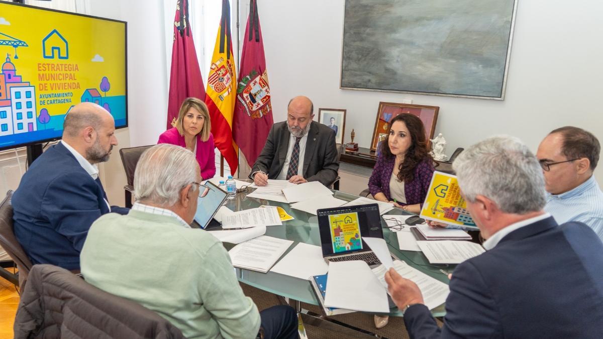 Celebración de la Junta de Gobierno Local del Ayuntamiento de Cartagena.