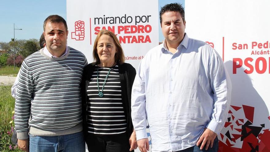 Manuel Morales, Ana María Leschiera y Manuel García.