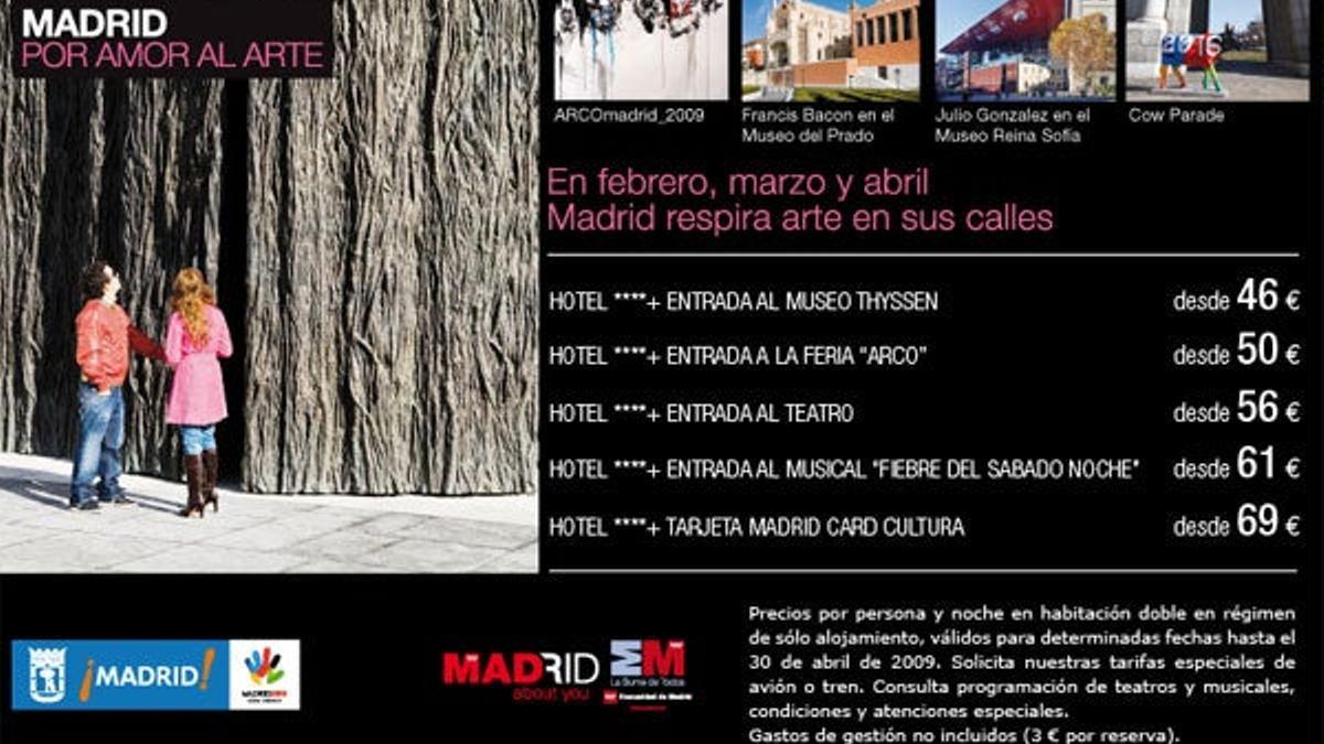 &quot;Madrid por amor al arte&quot;, nueva campaña cultural de Viajes El Corte Inglés, el Ayuntamiento d