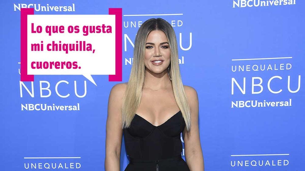 Khloé Kardashian en un evento de la NBCU