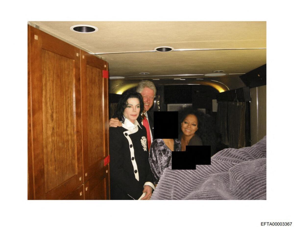 This photo provided by the US Justice Department on December 19, 2025 shows an undated picture of former US president Bill Clinton (C) with US singers Michael Jackson (L) and Diana Ross at an undisclosed location as the Justice Department began releasing the long-awaited records from the investigation into the politically explosive case of convicted sex offender Jeffrey Epstein. (Photo by Handout / US DEPARTMENT OF JUSTICE / AFP) / RESTRICTED TO EDITORIAL USE - MANDATORY CREDIT "AFP PHOTO / US Department of Justice" - NO MARKETING NO ADVERTISING CAMPAIGNS - DISTRIBUTED AS A SERVICE TO CLIENTS. RESTRICTED TO EDITORIAL USE - MANDATORY CREDIT "AFP PHOTO / US Department of Justice" - NO MARKETING NO ADVERTISING CAMPAIGNS - DISTRIBUTED AS A SERVICE TO CLIENTS