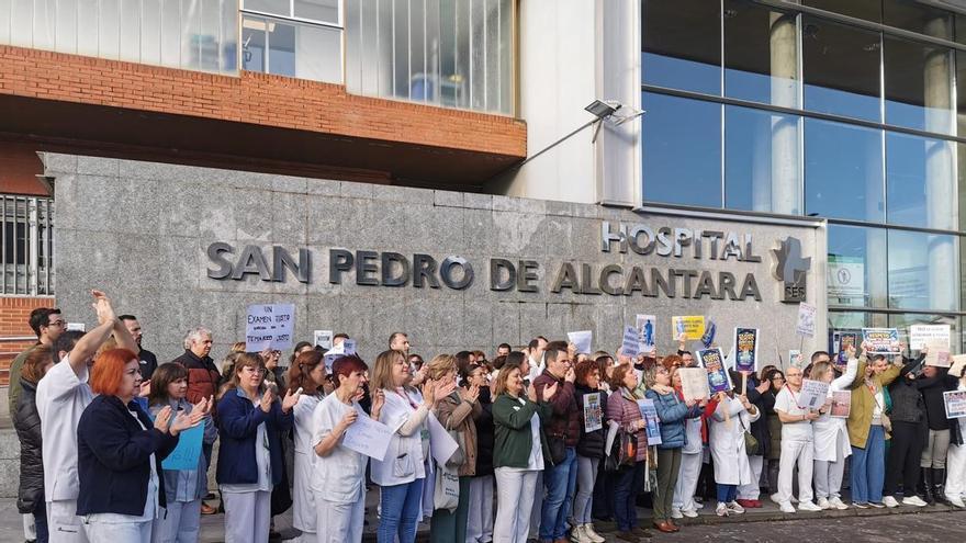 Fotogalería | Las imágenes de la protesta de los celadores en Extremadura