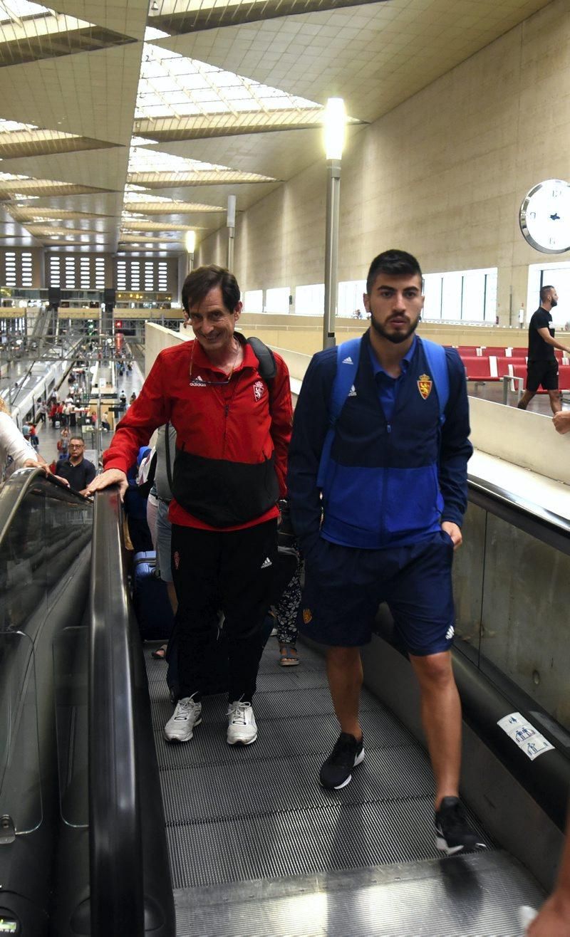 Llegada del Real Zaragoza desde Almería