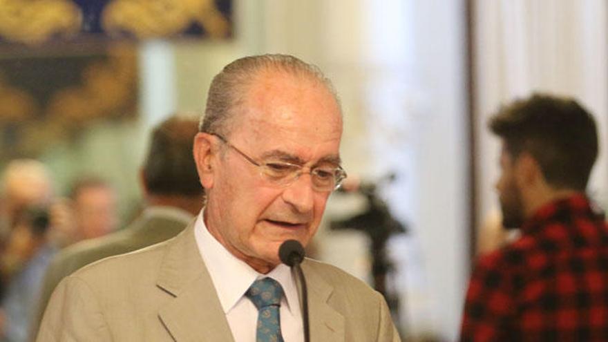 El alcalde, durante la presentación del pregonero de la Feria.