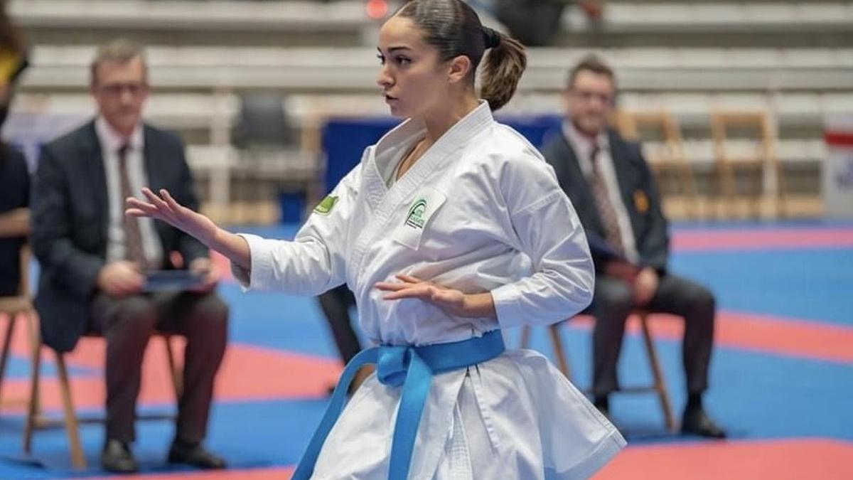 Paola García Lozano en una competición anterior