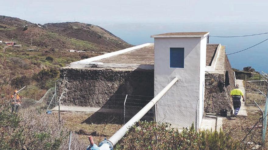 Un depósito de agua de Villa de Mazo.