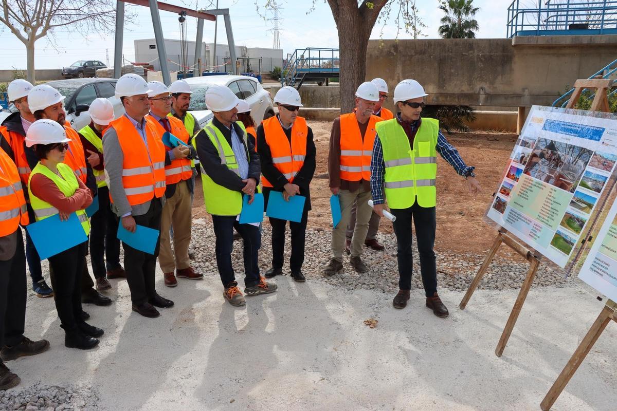 Visita a las obras de la EDAR Torrent.