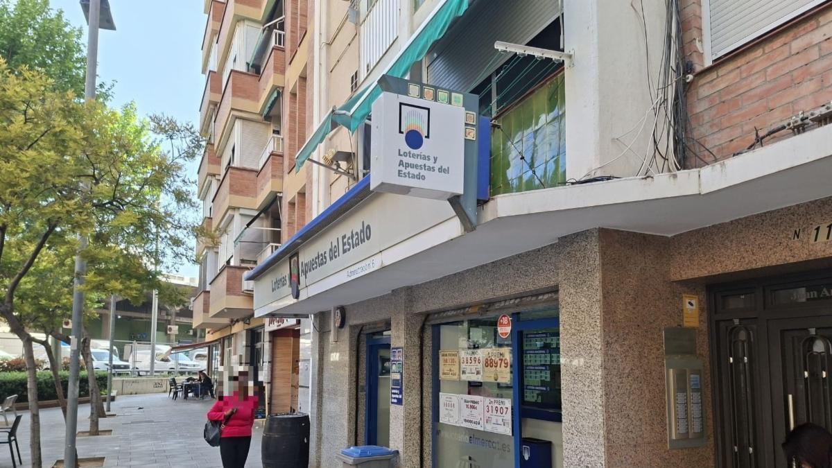 Administración que ha sellado uno de los boletos premiados.