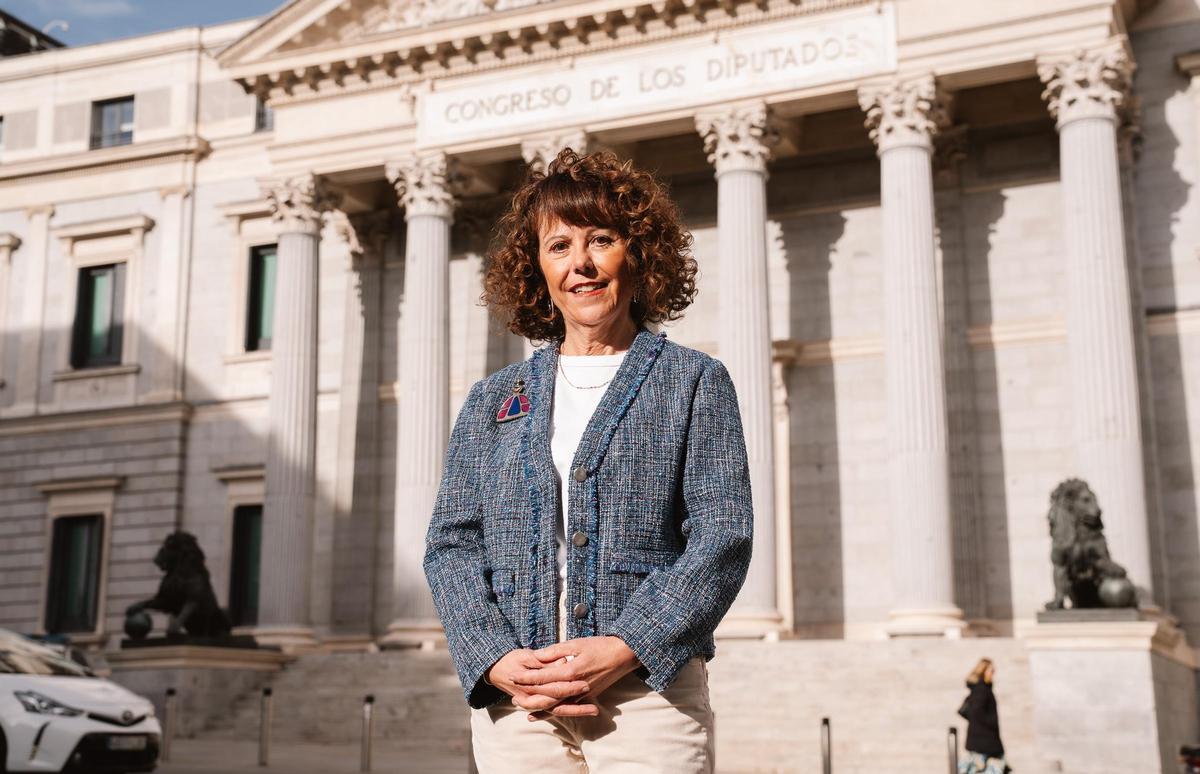 Ana Rivero, taquígrafa jubilada del congreso, en Madrid.