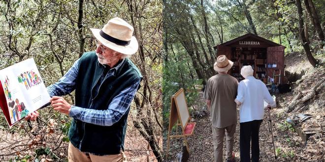 Pep Duran, el librero que convierte un bosque del Montseny en una biblioteca encantada:  Un baño de olores, sonidos y sensaciones