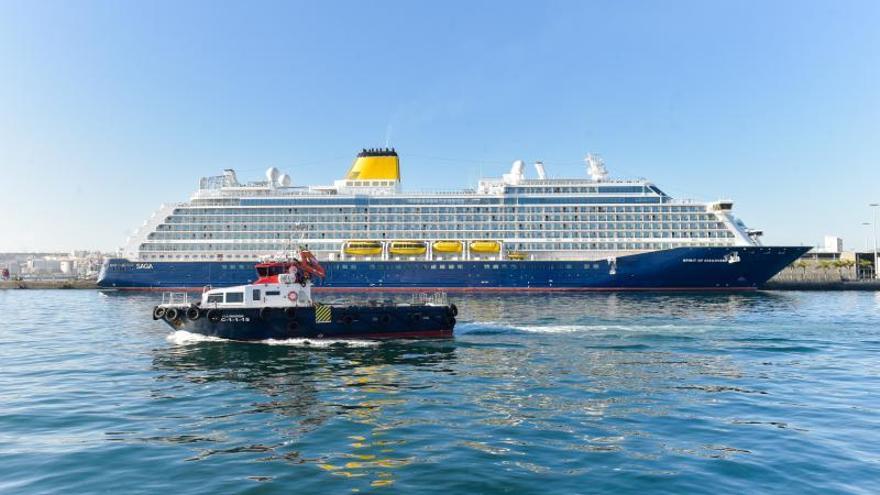 Primera escala del crucero Spirit of Discovery en Las Palmas de Gran Canaria (2020).