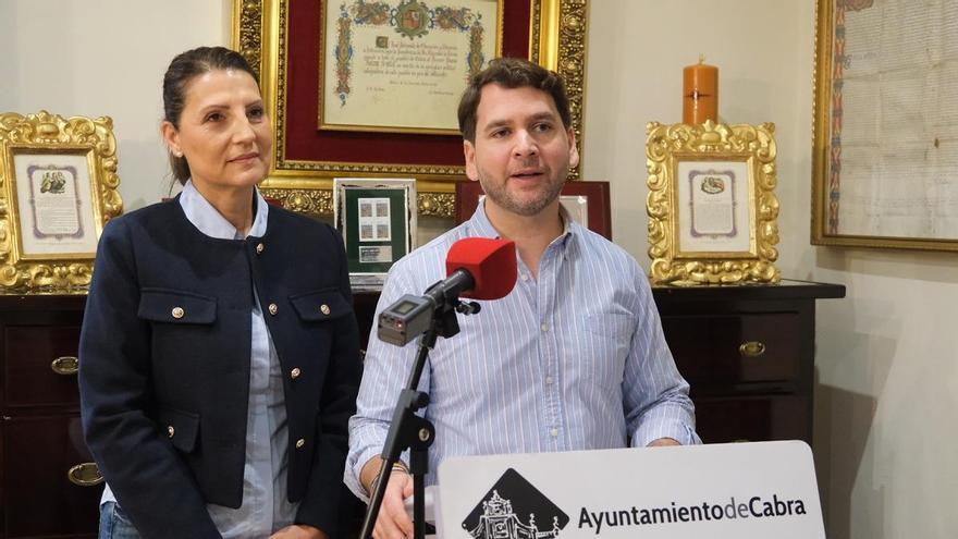 Toñi García y Fernando Priego durante la rueda de prensa.