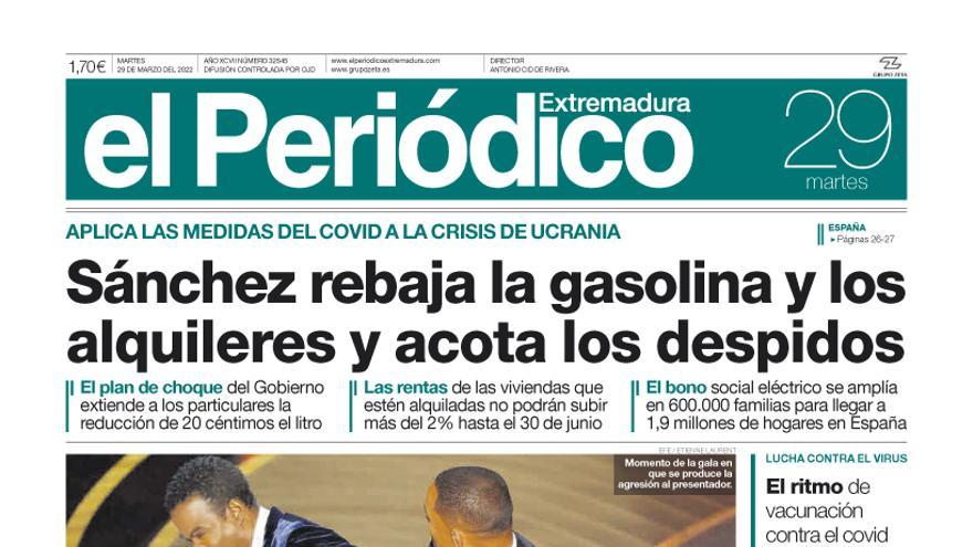 Consulta la portada correspondiente al día 29 de marzo del 2022