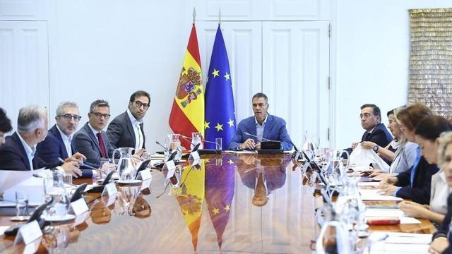 Comitè de crisi sobre Ceuta presidit per Pedro Sánchez, divendres passat.