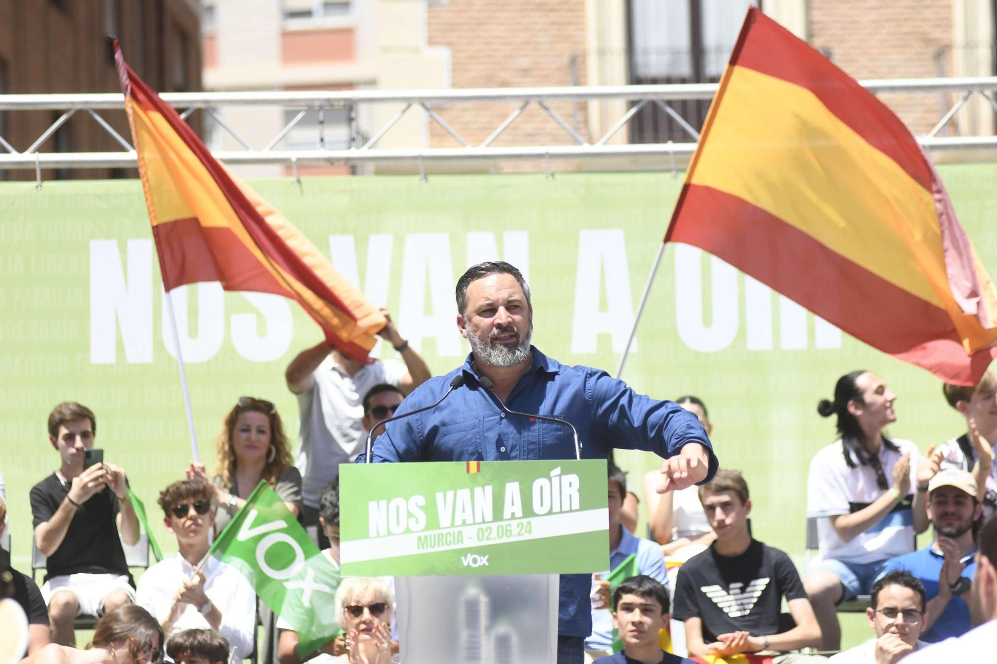 Acto de Santiago Abascal y Jorge Buxadé en Murcia